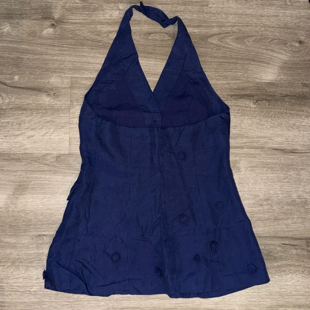2 pieces Linen blend halter vest + Tailored linen blend embellished trousers - Picture 16 of 16